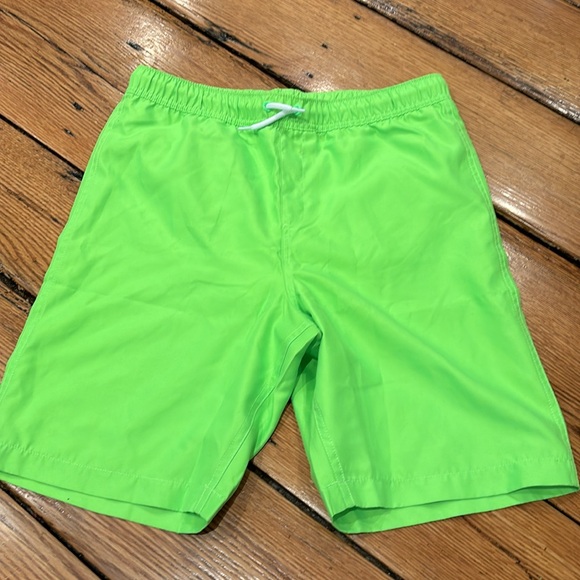 Land’s End Boys Swim Trunks in Green Gecko Neon. Size XXL (18-20). NWOT. - Picture 2 of 4